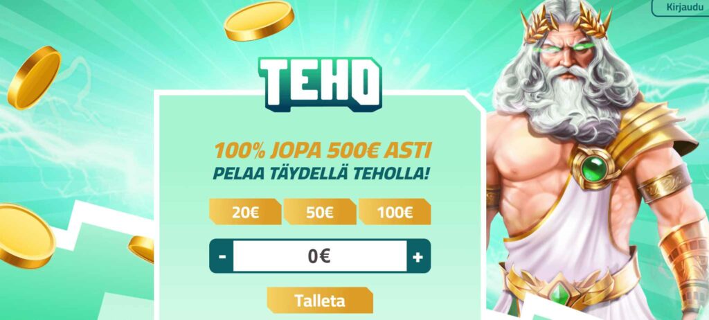 Teho Kasino bonus
