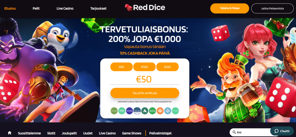red dice casino bonus